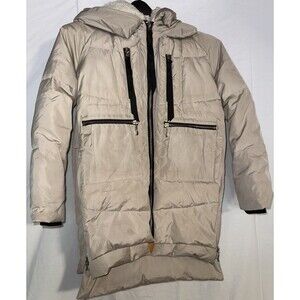Orolay Women's Thickened Down Jacket Warm Winter Down Coat 2XS cream